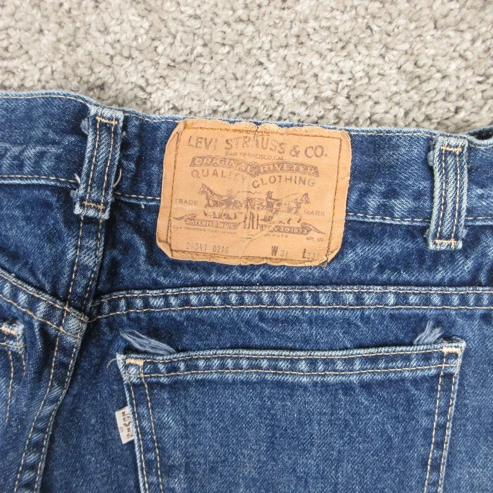 Vintage Levis Jeans Adult 30x30 (Tag 31x33) Blue Faded Made‎ In USA Denim Pants